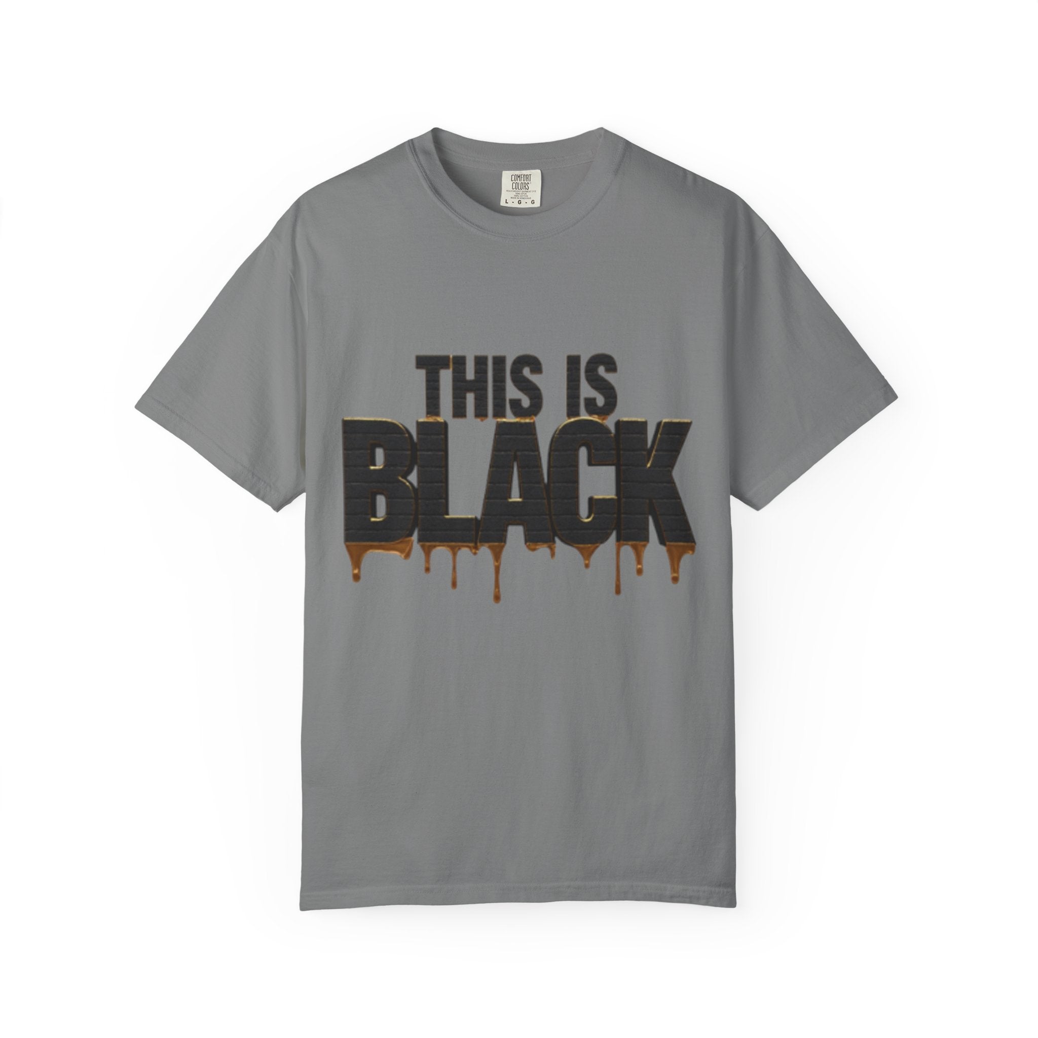 This Is Black Drip Graphic T-Shirt