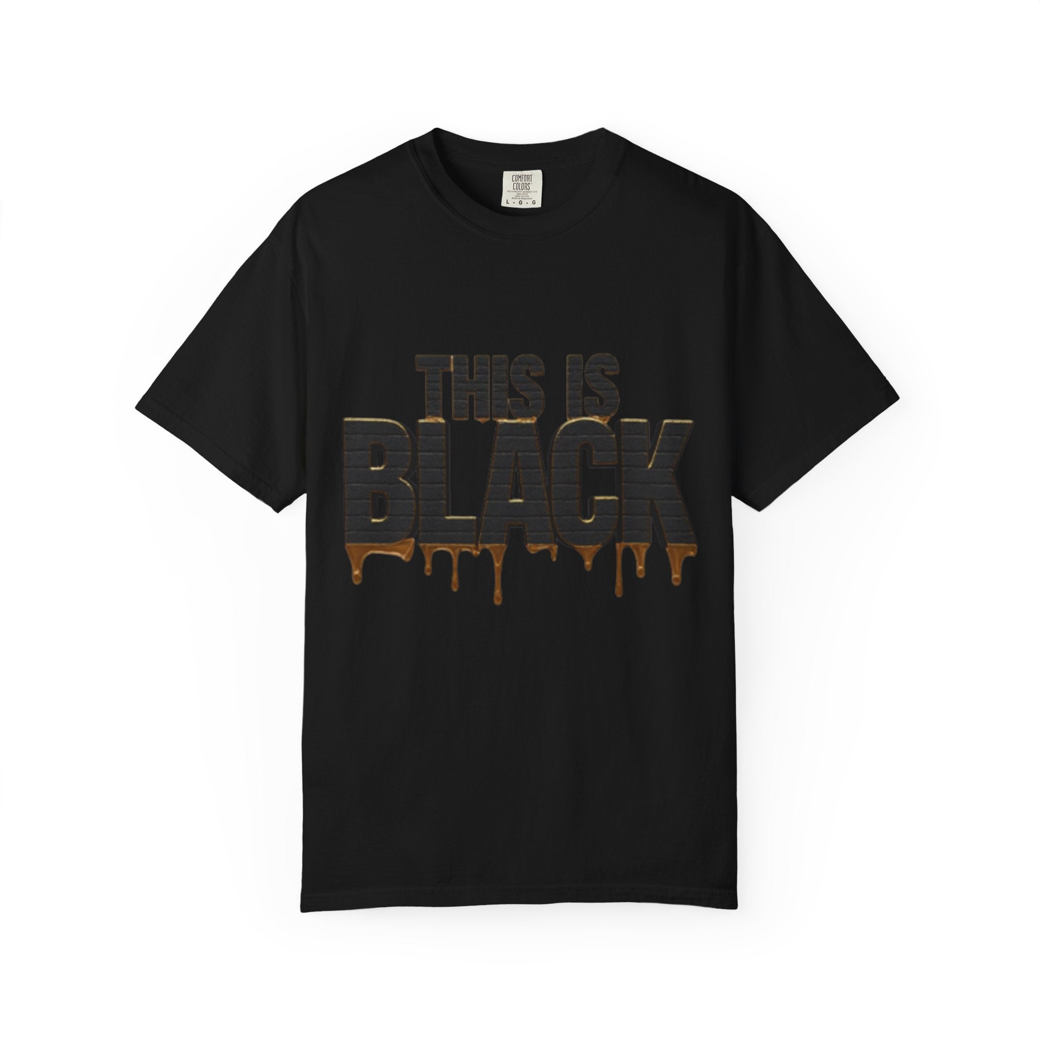 This Is Black Drip Graphic T-Shirt